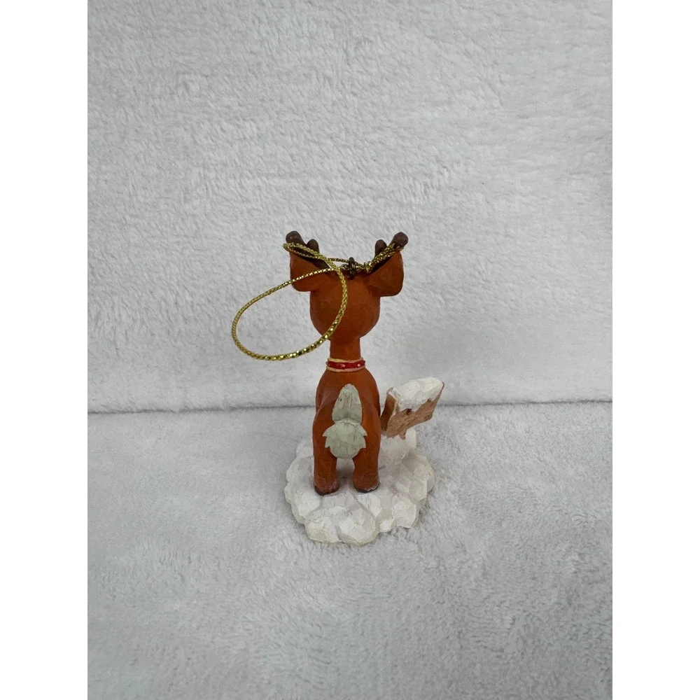 2004 North Pole Sign Rudolph the Red-Nosed Reindeer Ornament Unisex OS Brown EXC